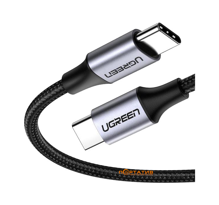 UGREEN US261 Type-C - Type-C 3A Cable 1 m Black