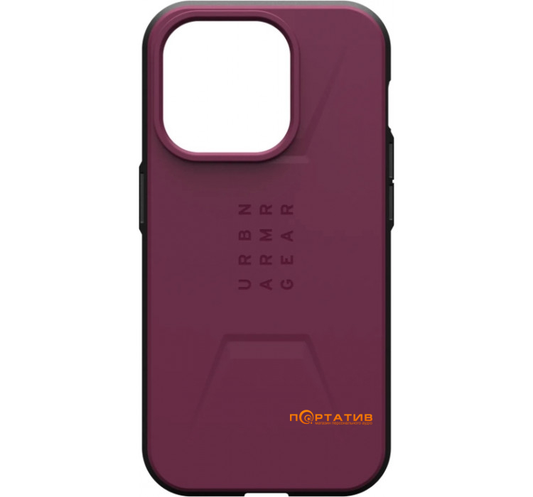 UAG для Apple iPhone 15 Pro Max Civilian Magsafe, Bordeaux (114295119049)