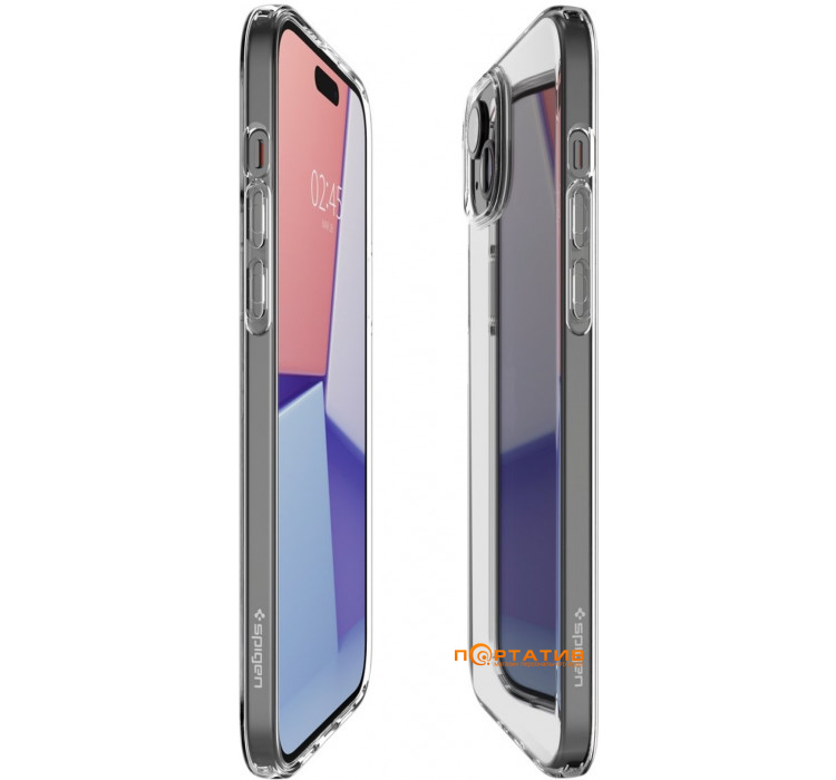 Spigen для Apple iPhone 15 Crystal Flex, Crystal Clear (ACS06481)