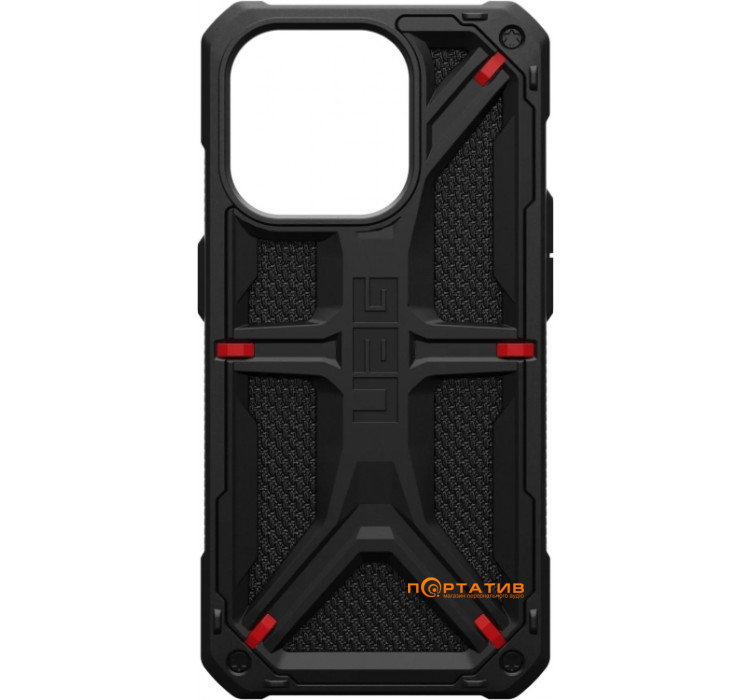 Чохол UAG для Apple iPhone 15 Pro Max Monarch, Kevlar Black (114298113940)