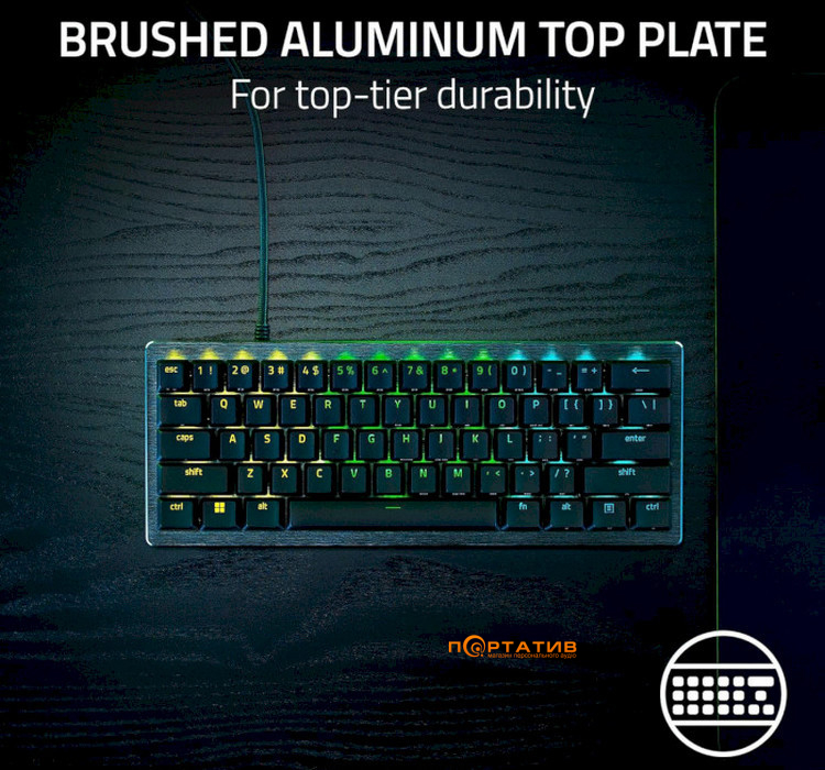 Ігрова клавіатура Razer Huntsman V3 PRO mini White UA (RZ03-04991700-R3M1)