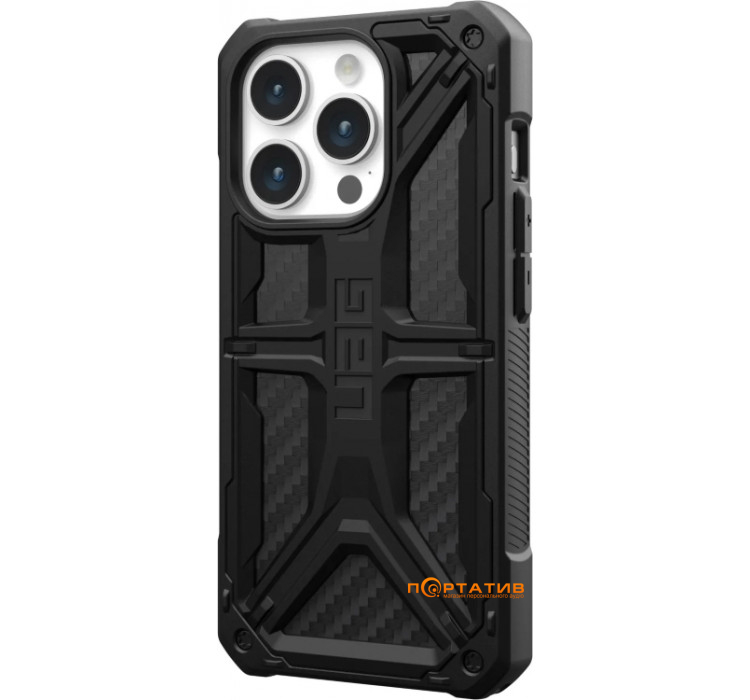 Чехол UAG для Apple iPhone 15 Pro Monarch, Carbon Fiber (114278114242)