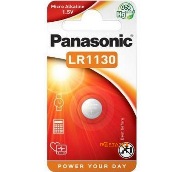 Батарейка Panasonic LR1130 BLI 1(LR-1130EL/1B)