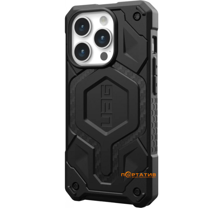 UAG для Apple iPhone 15 Pro Max Monarch Pro Magsafe, Carbon Fiber (114222114242)