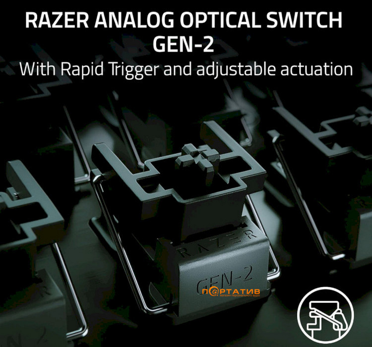 Ігрова клавіатура Razer Huntsman V3 PRO mini White UA (RZ03-04991700-R3M1)