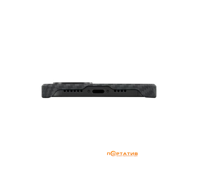 Чехол Pitaka MagEZ Case 3 Twill 1500D Black/Grey for iPhone 14 (KI1401)