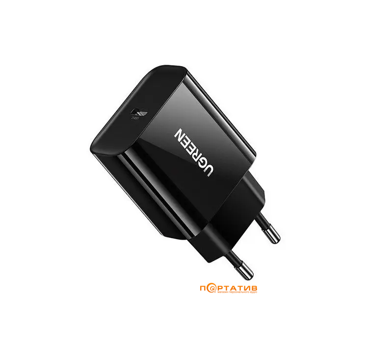 UGREEN Wall Charger CD137 Type-C 20W PD Black