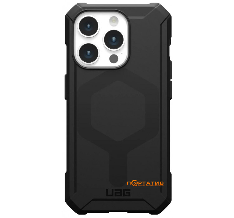 Чохол UAG для Apple iPhone 15 Pro Essential Armor Magsafe, Black (114276114040)