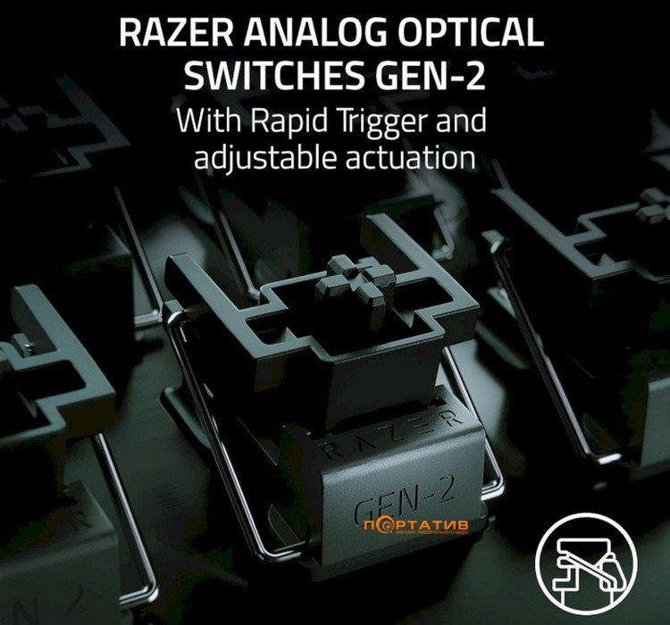 Игровая клавиатура Razer Huntsman V3 PRO UA (RZ03-04970100-R3M1)