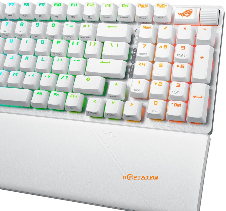 Игровая клавиатура ASUS ROG Strix Scope II NX Snow Wireless EN RGB White (90MP037A-BKUA30)