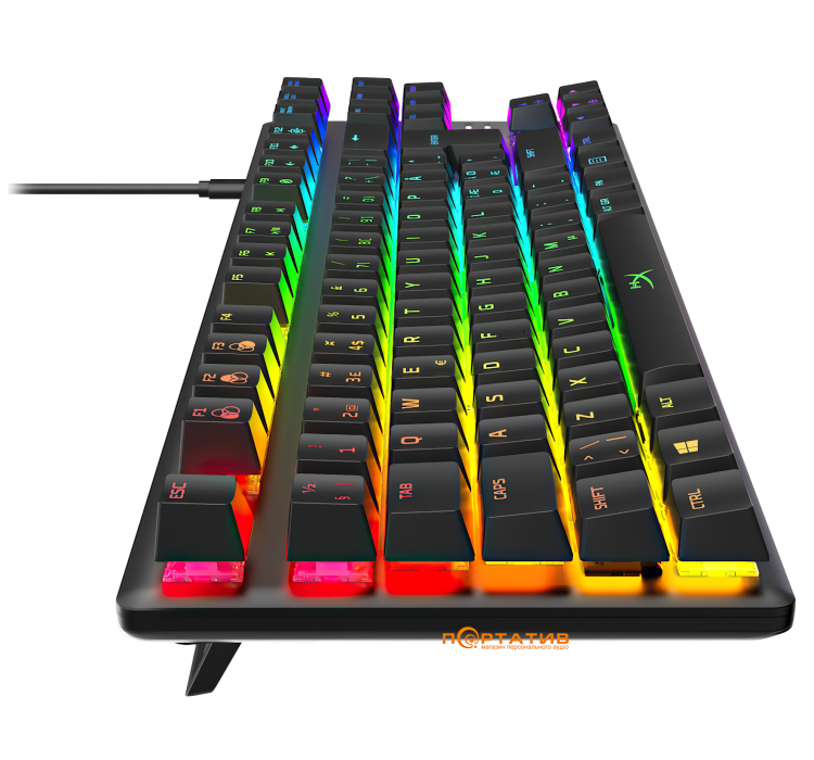 HyperX Alloy Origins Core Red USB RGB ENG/RU Black (4P5P3AX)