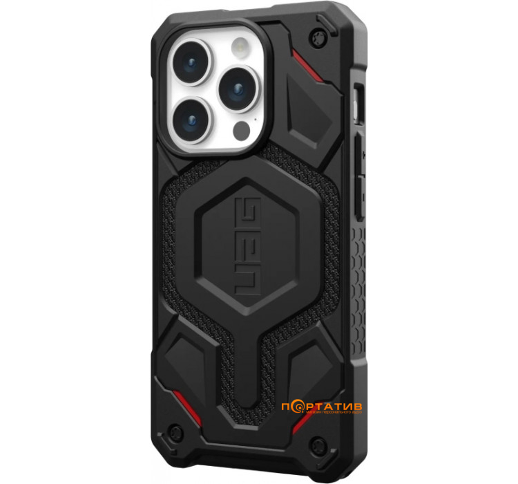 Чохол UAG для Apple iPhone 15 Pro Max Monarch Pro Magsafe, Kevlar Black (114222113940)