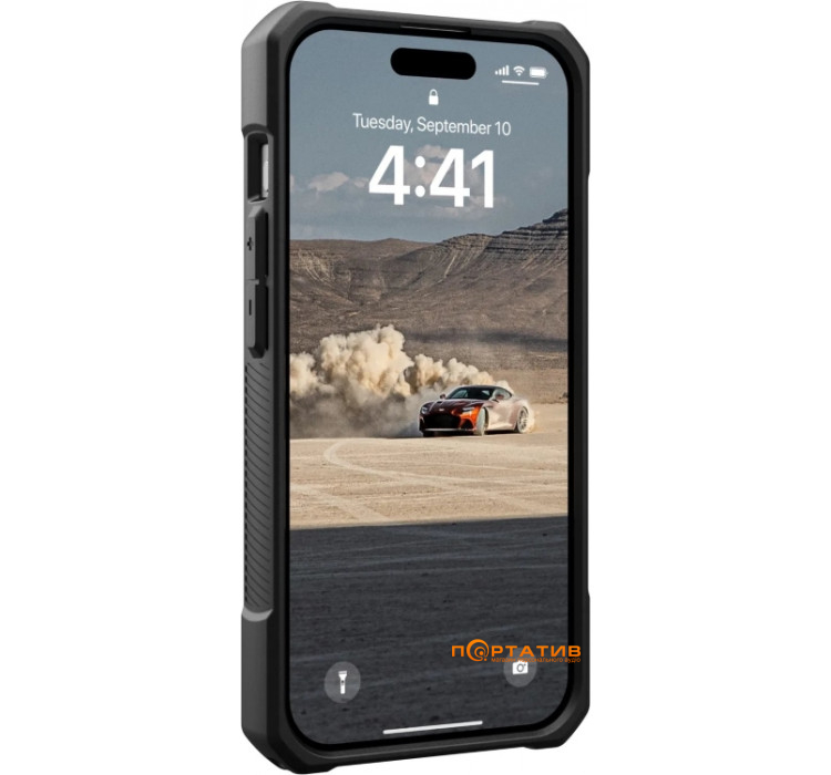Чохол UAG для Apple iPhone 15 Pro Max Monarch, Kevlar Black (114298113940)