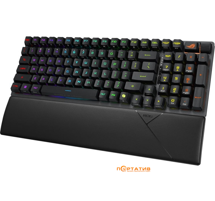 Игровая клавиатура ASUS ROG Strix Scope II RX Optical Wireless EN RGB Black (90MP03S0-BKUA20)
