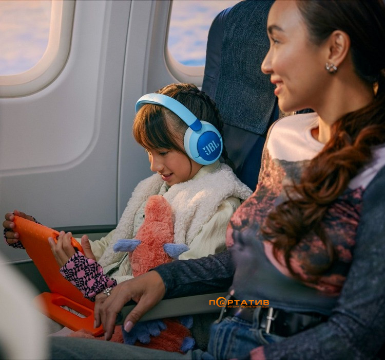 Дитячі навушники JBL JR470NC Blue (JBLJR470NCBLU)