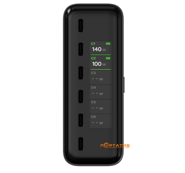Зарядний пристрій Satechi ChargeView 240W Desktop Charger Black (ST-C6CV240C-EU)