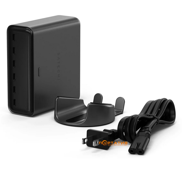 Зарядний пристрій Satechi ChargeView 240W Desktop Charger Black (ST-C6CV240C-EU)