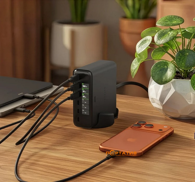 Зарядний пристрій Satechi ChargeView 240W Desktop Charger Black (ST-C6CV240C-EU)