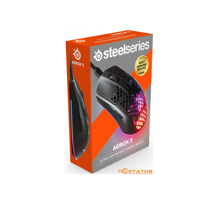 SteelSeries Aerox 3 Black (62599)