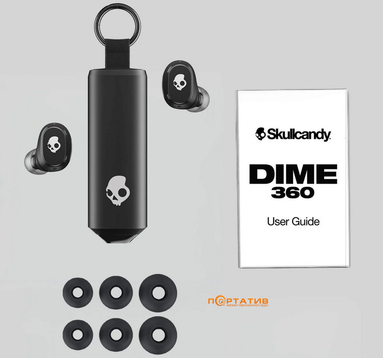 Навушники Skullcandy DIME 360 Pea Shape Black (S2DPW-T740)