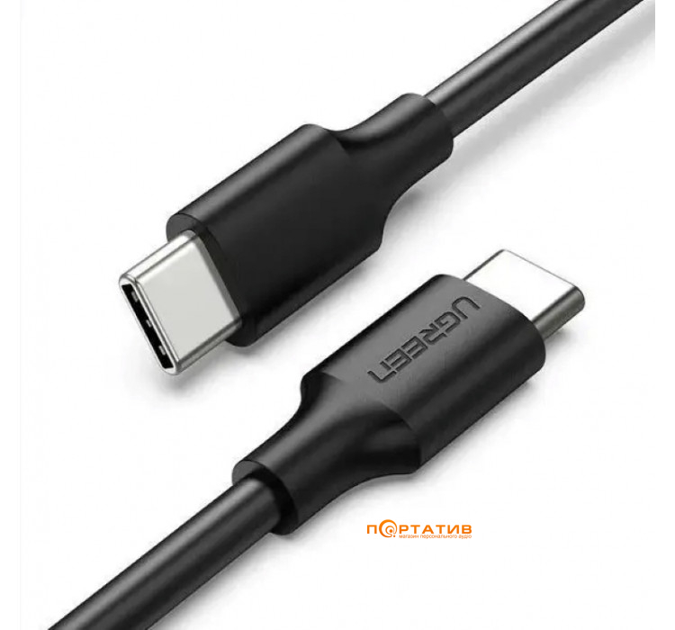 UGREEN US286 USB Type-C to USB Type-C 60W Cable Nickel Plating 3A 1,5m Black (50998)