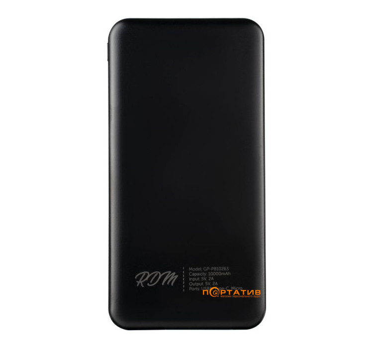 Зовнішній акумулятор Gelius Pro RDM 10000mAh Black (GP-PB10263)