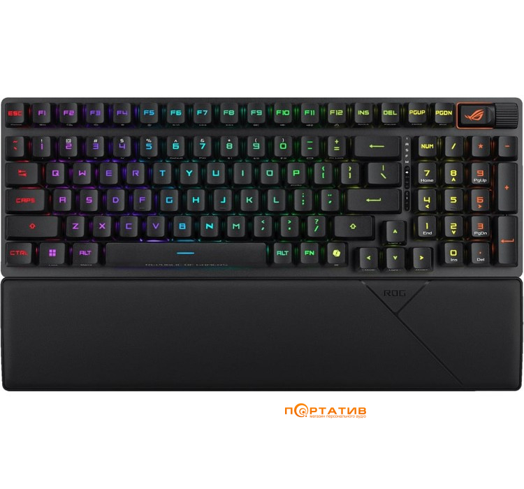 Игровая клавиатура ASUS ROG Strix Scope II RX Optical Wireless EN RGB Black (90MP03S0-BKUA20)