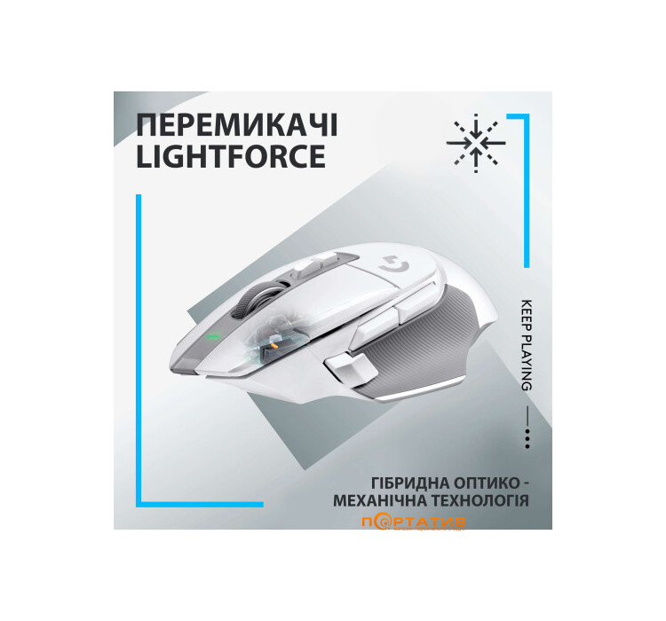Мышка Logitech G502 X Lightspeed Wireless White (910-006189)