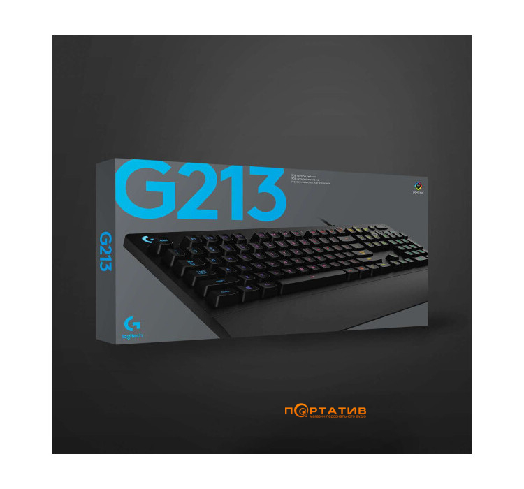 Logitech G213 Prodigy RGB Gaming Keyboard UA (920-010740)