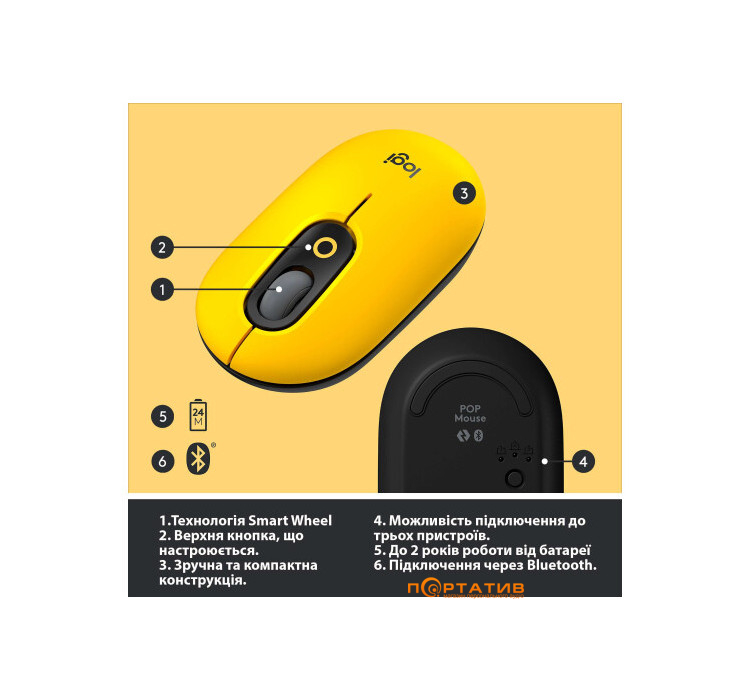 Logitech POP Bluetooth Blast Yellow (910-006546)