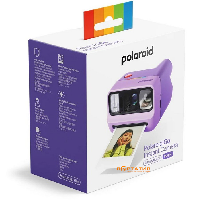Камера миттєвого друку Polaroid Go Gen 3 Purple (9193)