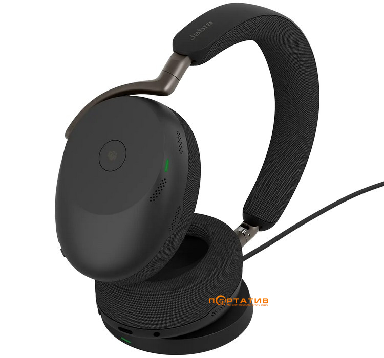Гарнитура Jabra Evolve3 85 USB-A MS Stereo Black Wireless Charger (38599-999-989)