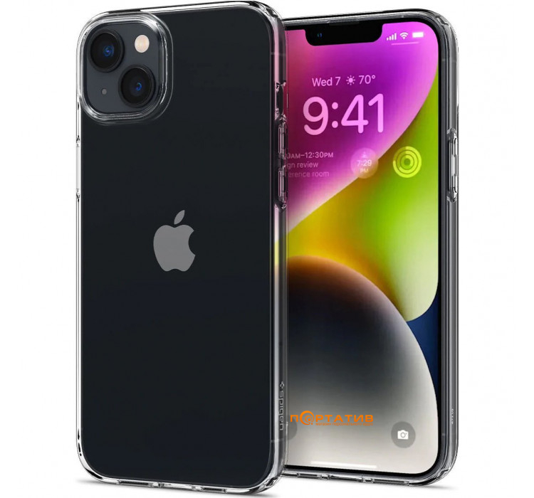 Spigen для Apple iPhone 14 Crystal Flex, Crystal Clear (ACS04677)