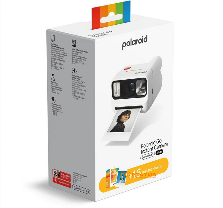 Камера миттєвого друку Polaroid Go Gen 3 White (9191)