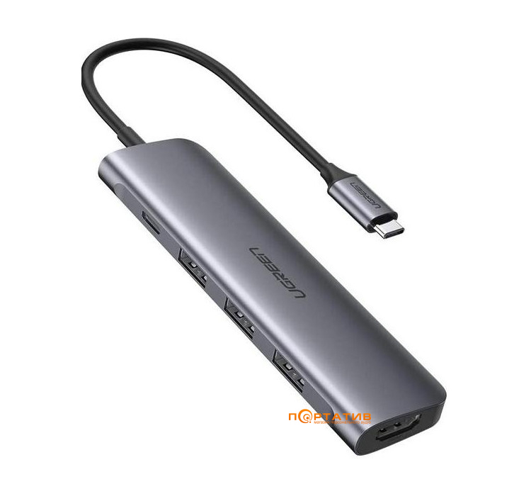 Ugreen CM136 5-in-1 USB-C Hub with 4K HDMI Space Gray (50209)