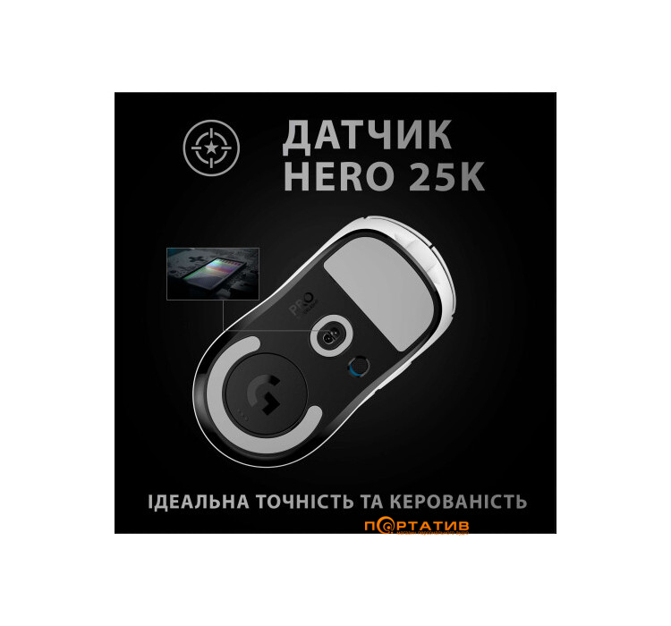 Мишка Logitech G Pro X Superlight Wireless White (910-005942)