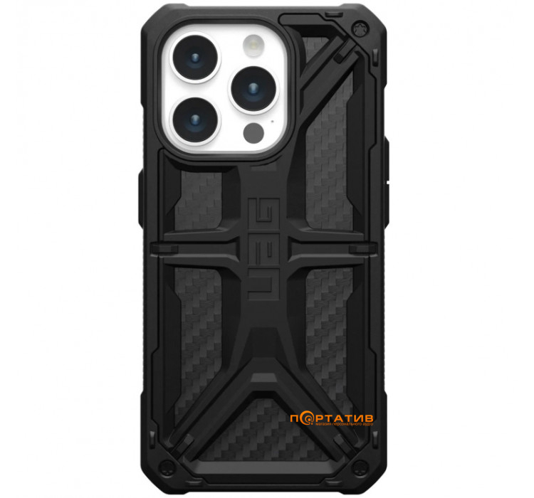 Чехол UAG для Apple iPhone 15 Pro Monarch, Carbon Fiber (114278114242)