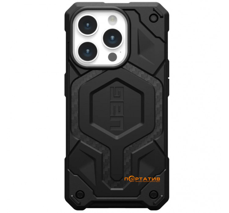 Чохол UAG для Apple iPhone 15 Pro Max Monarch Pro Magsafe, Carbon Fiber (114222114242)