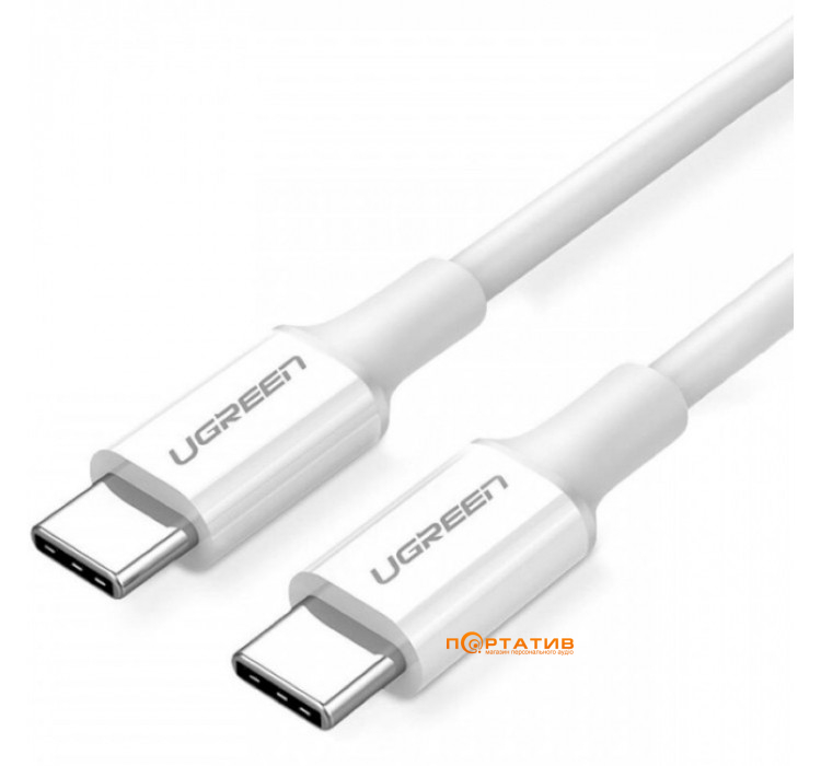 UGREEN US300 Type-C - Type-C 100W 5A Cable 1 m White (60551)