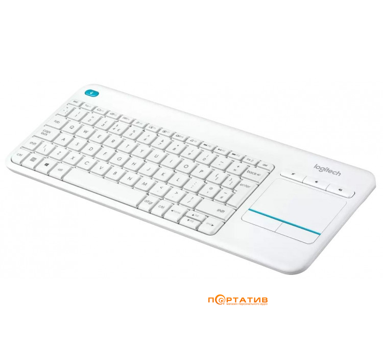 Клавіатура Logitech K400 Plus Wireless White UA (920-007146)