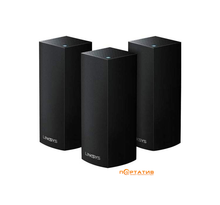 Linksys Velop Whole Home Mesh Wi-Fi System Pack of 3 Black (WHW0303B)