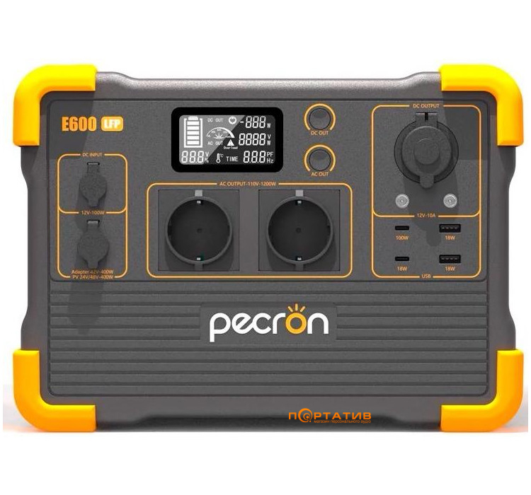 Зарядна станція Pecron E600LFP 614Wh/AC 1200W