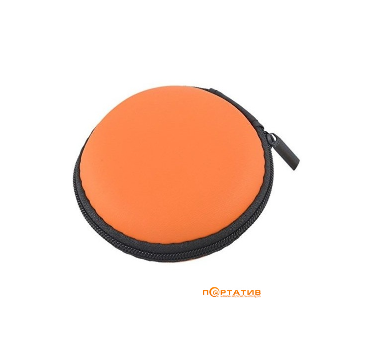 Headphones Case Round Orange