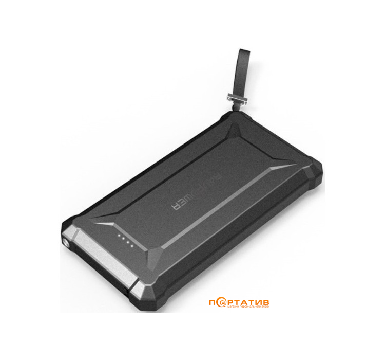 Зовнішній акумулятор RavPower 10050mAh PD 18W + QC3.0 Waterproof Power Bank Black (RP-PB096)