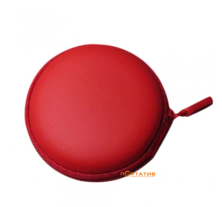 Headphones Case Round Red