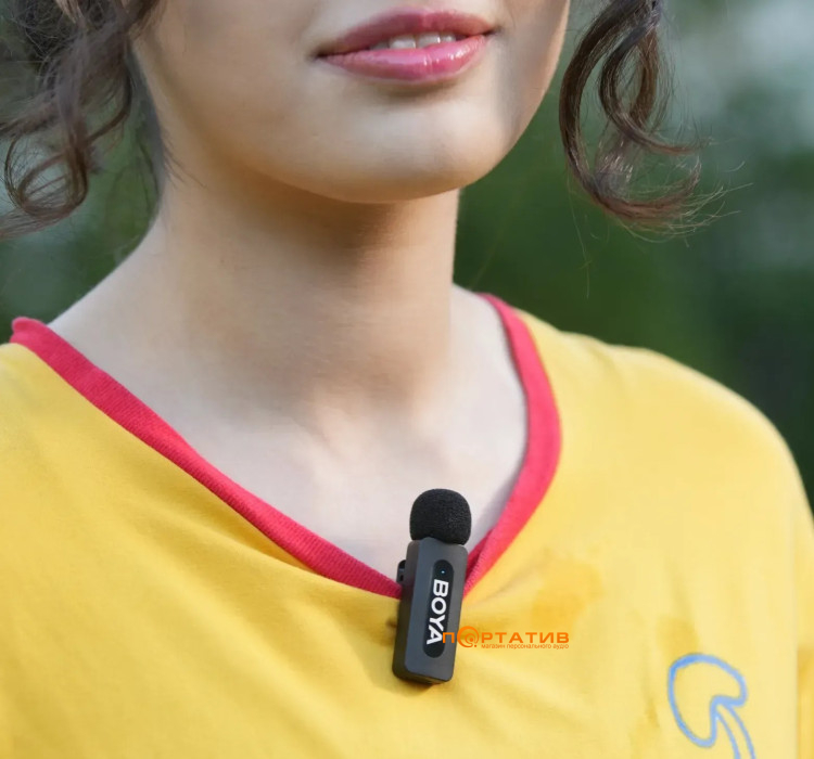 Мікрофон BOYA BY-V1 Lightning Black