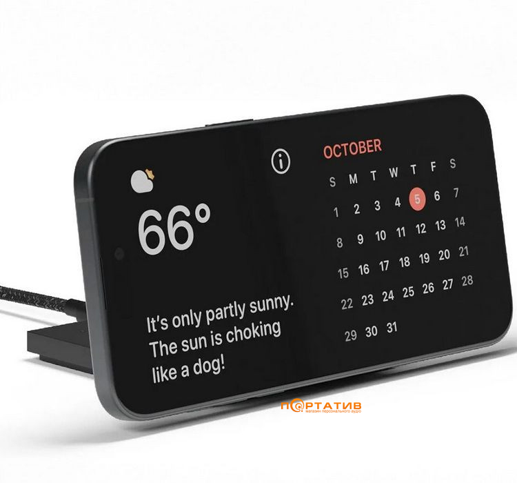 Беспроводное ЗУ Native Union Rise Solo Qi2 Wireless Charger Black (RS-SL-BLK)