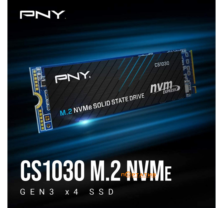 SSD PNY M.2 (2280) 1TB CS1030 PCIe/NVMe Retail  (M280CS1030-1TB-RB)