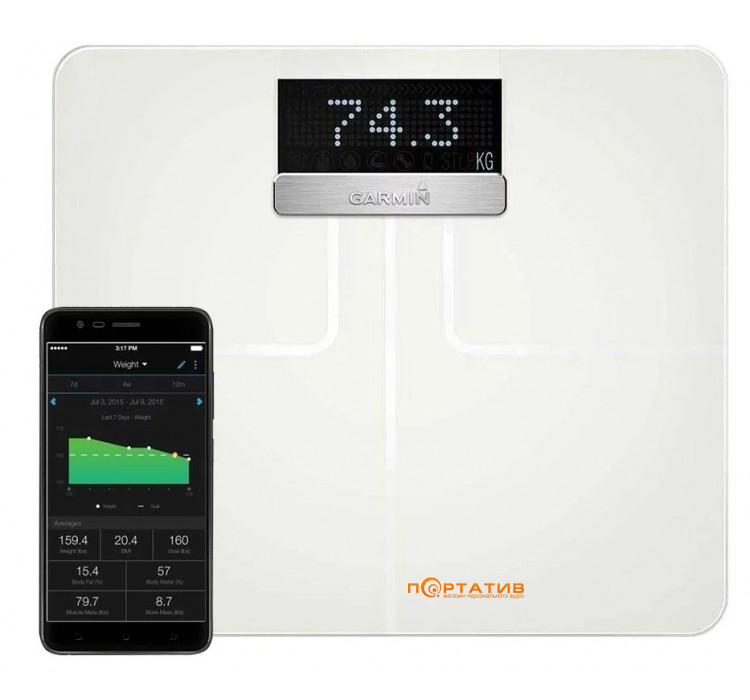 Garmin Index Smart Scale White (010-01591-11)