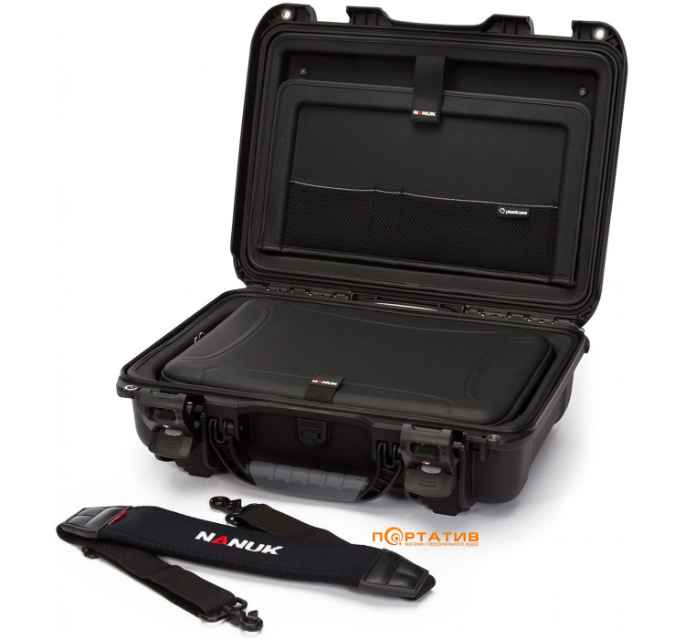 Nanuk Case 923 With Laptop Kit and Strap Black (923-LK01)